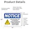 Signmission High Voltage Test In Progress Sign, Vinyl Decal, 14in W x 10in L, 2PK OS-2PACK-NS-D-1014-L-13510 - alternate 4